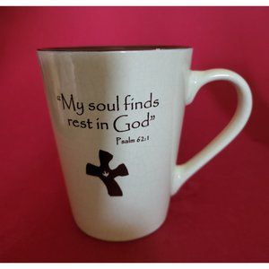 Christian Coffee Mug Bible Quote My Soul Finds Rest in God